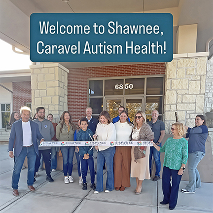 Jeanie at ribbon cutting tor new autism center